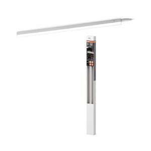 Osram Switch Batten réglette LED mince avec interrupteur intégré 600 mm 8W 3000K blanc, chaînable pour bandes lumineuses sans couture, protection IP20, pour éclairage sous meuble intérieur