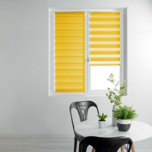 Store enrouleur jour et nuit 45 x 180 cm Daynight jaune