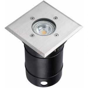 Kanlux Support de spot sol GU10 encastrable carré 2 presses étoupe