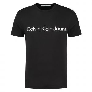 Calvin Klein T-shirt slim Institutional Logo Noir - Taille L;M;S;XL;XS;2XL