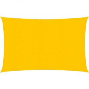 VidaXL Voile d'ombrage 160 g/m² rectangulaire jaune 3,5x5 m PEHD