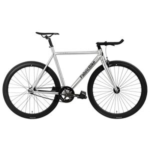 FabricBike Light - V&eacute;lo Fixie, Fixed Gear, Single Speed, Cadre et Fourche Aluminium, Roues 28", 3 Tailles, 5 Couleurs, 9,45 kg (Taille M) (L-58cm, Light Polished)