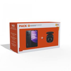 Xiaomi Pack Redmi 15C 6,9" 5G Double nano SIM 256 Go Midnight Black + Redmi Buds 6 Play Noir
