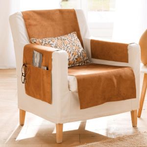 Prot&egrave;ge fauteuil WHISPER - caramel