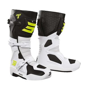 Shot Bottes cross RACE 6 - BLACK WITE NEON YELLOW 2023