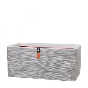Capi Europe - Jardinière rectangle Rib NL - 73x39x32 - Ivoire