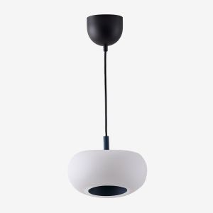 Plafonnier Led En Verre Et Acier Deruent Bleu Lapis-Lazuli