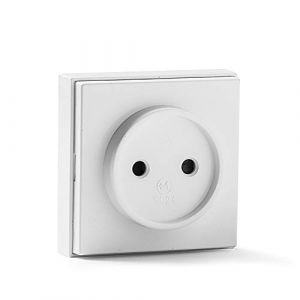 FAMATEL Prise sans TT | Surface | 65 x 65 mm | 16A | 250V | Installation facile | Série 5000 | Blanc |