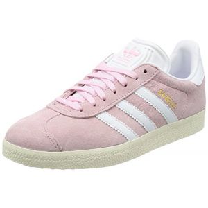 Image de Adidas Gazelle, Baskets Basses Femme, Rose (Wonder Pink/Footwear White/Gold Metallic), 40 2/3 EU