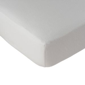 Linandelle Alèse protège matelas molleton en coton blanc 110x190 cm