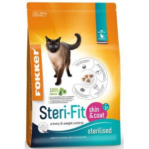 Fokker Steri-Fit Skin & Coat pour chat 2 x 10 kg