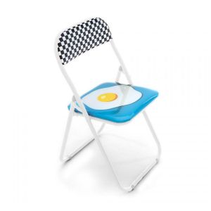 Seletti Chaise pliable FOLDING CHAIR STUDIO JOB-BLOW NEW (Egg - Metal et PVC)