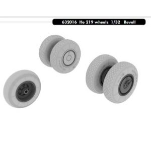 Eduard MAQUETTE HE 219 WHEELS REVELL /32 632016