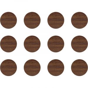 Cyclingcolors 12x Cache vis adh&eacute;sif autocollant diam&egrave;tre 40mm protection bouchon trou obturateur meuble table chaise maison, Ch&ecirc;ne hudson