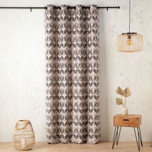 LINDER Rideau &agrave; ?illets 140x260cm JOSEPHINE-Taupe