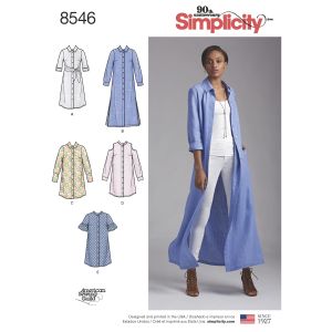 Simplicity Patron 8546.h5 - robe et chemisier