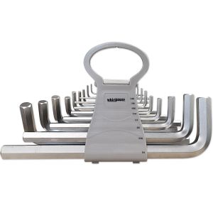 JEU CLES MALES 6 PANS ALLEN BTR LONGUES EN POUCES 1/16 A 3/4 -17 PCS