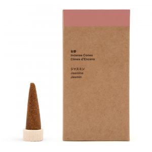 C&ocirc;nes d'encens au jasmin - Lot de 20