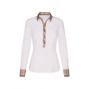 Image de Seidensticker Chemisier Coupe Droite Stretch Manches Longues Blouse, Blanc (01), 48 Femme