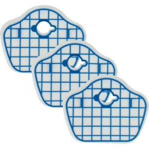 Vhbw Kit de 3x Filtres d'aspirateur compatible avec Philips SmartPro Compact FC8774, FC8772, FC8778, FC8776, FC8972 aspirateur robot - filtre
