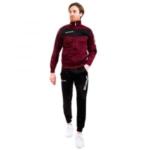 GIVOVA Mixte Combinaison Visa, Multicolore (granade/noir), XL