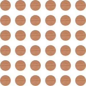 Cyclingcolors 36x Cache vis adhésif autocollant diamètre 25mm protection bouchon trou obturateur meuble table chaise maison, Hêtre bavière