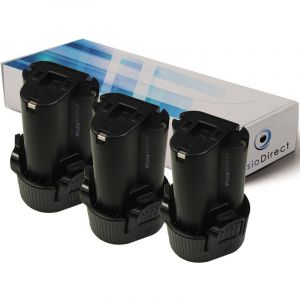 Image de Visiodirect Lot de 3 batteries pour Makita CC300DZ carrelette sans fil 1500mAh 10.8V