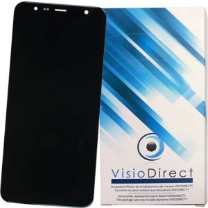 Visiodirect Ecran complet pour Samsung Galaxy J6 Plus SM-J610F noir taille 6" Vitre tactile + &eacute;cran LCD T&eacute;l&eacute;phone portable