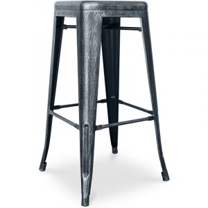 Privatefloor Tabouret de bar - Design industriel - 76cm - Stylix Industriel - Acier - Industriel