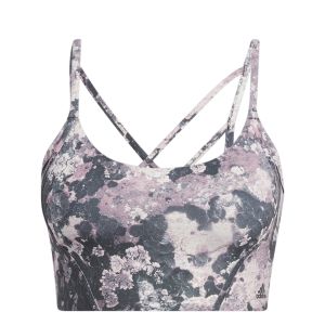 Adidas Brassière femme Yoga Light-Support Long Line Graphic
