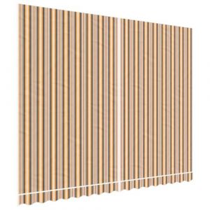 VidaXL Tissu de remplacement pour auvent rayures multicolores 4x3 m Multicolore