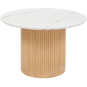 Atmosphera Table &agrave; manger 2 places Homelya 110x110x76cm cr&eacute;ateur d'int&eacute;rieur