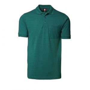Id Polo à manches courtes et poche (coupe régulière) - Homme (XS) (Vert) - UT 182