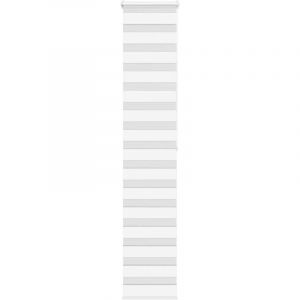 VidaXL Store zèbre blanc 50x200 cm largeur du tissu 45,9 cm polyester