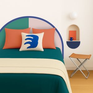 99déco - Tête de lit - Duo - intissé 225g/m² - pré-encollé - Rose - 110x160cm