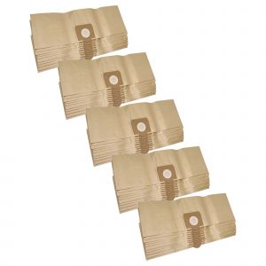 Vhbw 50x Sacs compatible avec Wirbel 814 aspirateur - volume de 20 l 45cm x 20cm couleur sable