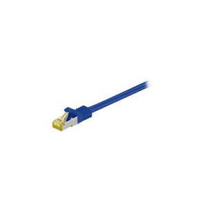 Cordon RJ45 catégorie 7 S/FTP 25 m (Bleu)