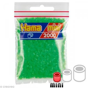 Image de Hama Sachet 2000 Mini perles - vert néon - 50137