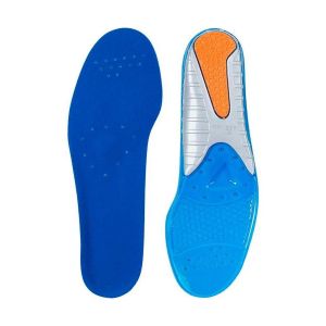 Spenco Semelles Gel Confort – Conception Triple Densité avec Support de Voûte & Coussin Talon – Gel TPR pour Absorption Chocs, Contrôle Odeurs & Confort Quotidien | Homme & Femme - Taille UK 7-8