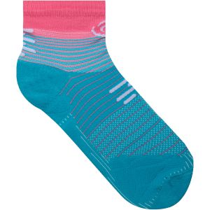 Chaussettes bv sport run marathon low turquoise rose