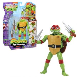 Giochi Preziosi Tortues Ninja, 1 Figurine Deluxe 15 cm, Transformable, Mod&egrave;le Raphael, pour Les Enfants &agrave; partir de 4 Ans et Plus, TU8384