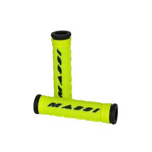 Massi Guidons Grips Comp Double Density - Yellow / Black - Taille One Size