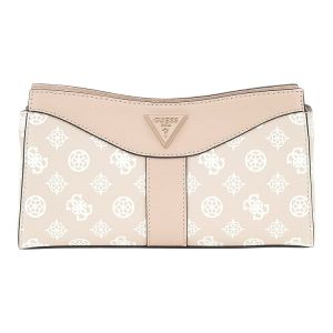 Guess Sac à épaule beige blanc pour femme - Dorys Convertible Xbody Flap Bag Sand Logo 293257