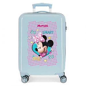 Minnie Happy lpers Valise Trolley Cabine Bleu 37x55x20 cms Rigide ABS Serrure à combinaison 34L 2,6Kgs 4 roues doubles Bagage à main