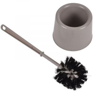 1001kdo - Brosse de toilette plastique taupe