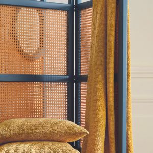 Blanc des vosges EVEREST curry ENVELOPPE COUSSIN+COUSSIN 30 x 50 - Orange