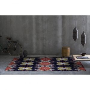 Vivabita Tapis en coton multicolore plat pour salon Wax Multicolore 120x170