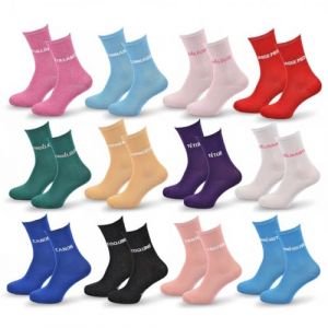Ozabi Chaussettes Chaussettes Femme Lurex Message Humoristique 12 Paires SURPRISE