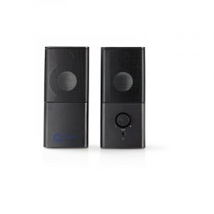 Nedis Haut-parleurs de jeu - 2.0 - Alimentation par USB - prise 3,5 mm - RMS 6 W