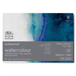 Image de Winsor & Newton Papier aquarelle 20 feuilles 300 g/m² torchon 17,8 x 25,4 cm